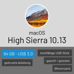 Bootstick macOS High Sierra USB 3.0 64GB