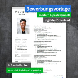Moderne Bewerbungsvorlage und Lebenslauf Sara für Microsoft Word