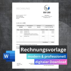 Vorlage Rechnung Kleinunternehmer Vorschau