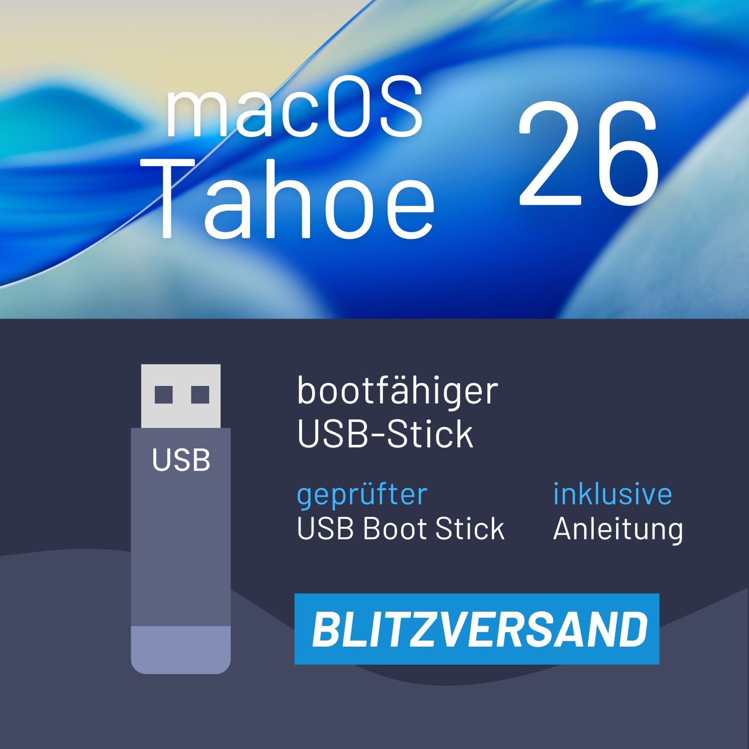 Bootstick macOS Tahoe 26